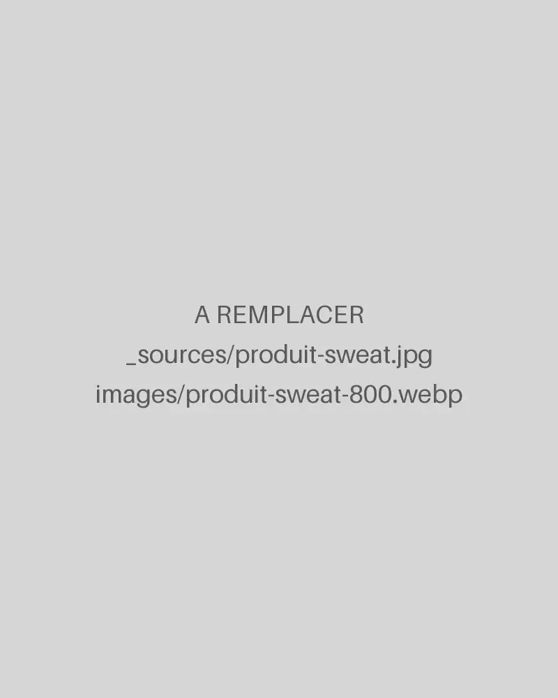Sweat à capuche Never Switch $ide, vue à plat
